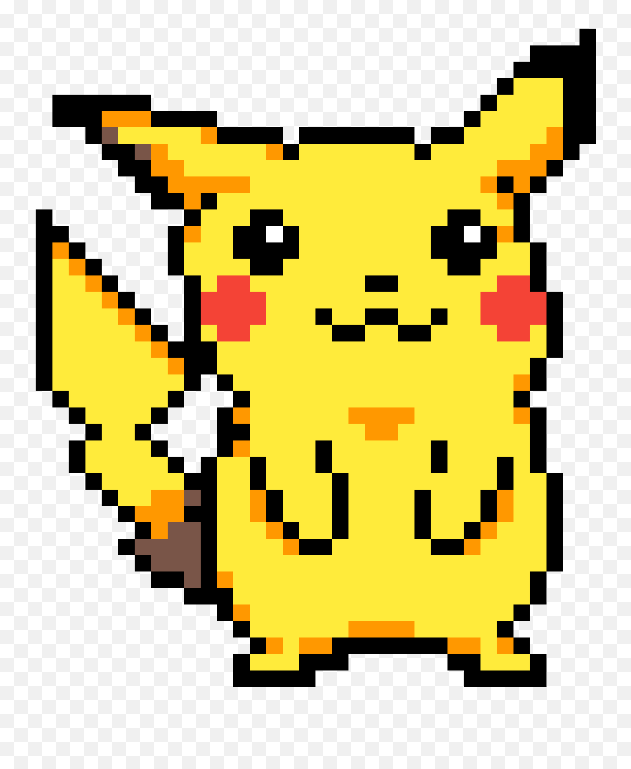Pixilart - Pixel Art Pokémon Pikachu Emoji,Pikachu Emoticon - free ...