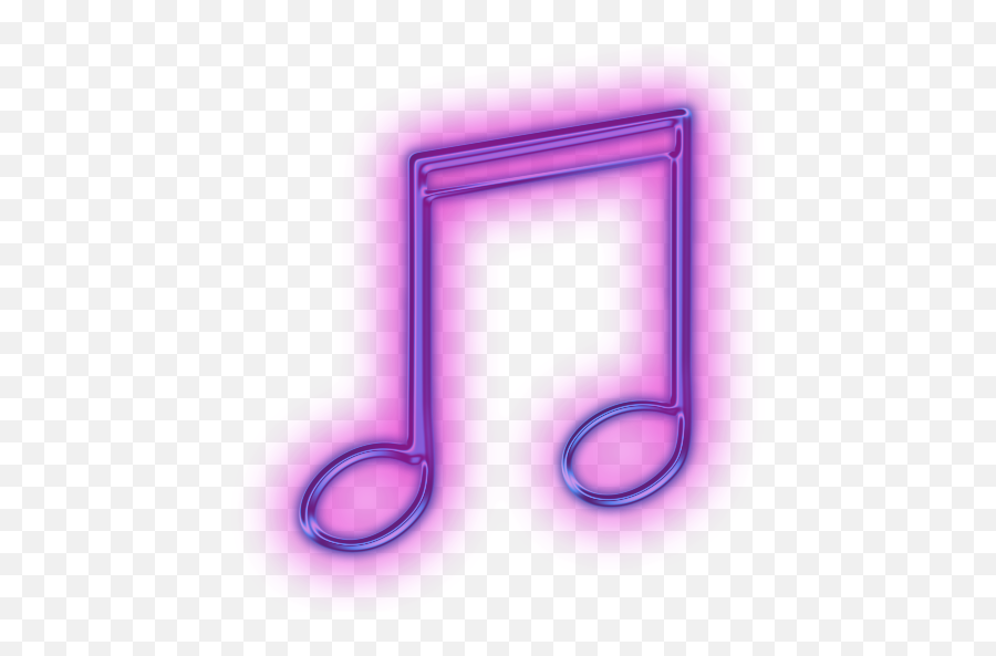 3d Purple Music Purple - Musicnoteclipart113611glowing Neon Music Note Png Emoji,Guess The Emoji Eyes And Music Notes