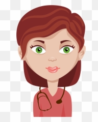Clipart Face Doctor Transparent - Avatar Of Woman Emoji