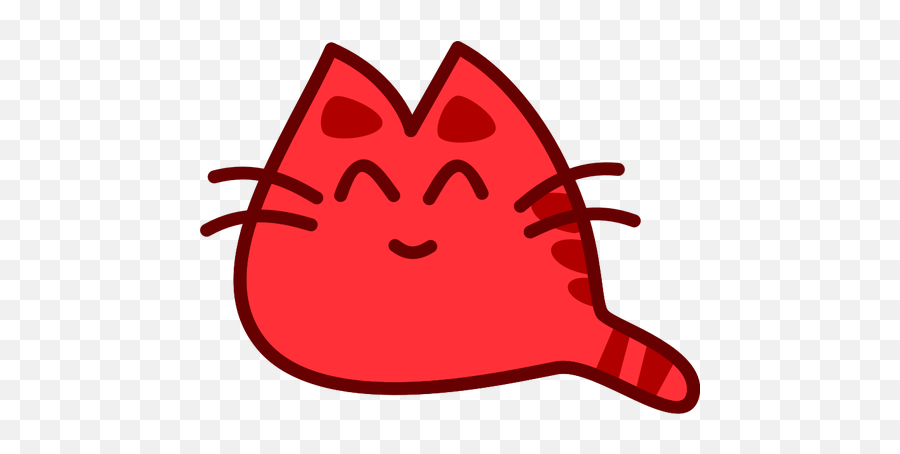 Vector Graphics Of Red Kitten - Smiling Cat Clip Art Emoji,Tiger Emoji