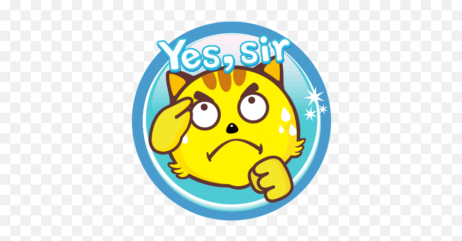 Yellow Cat Sticker - Yellow Cat Face Discover U0026 Share Gifs Happy Emoji,Cat Emoticon