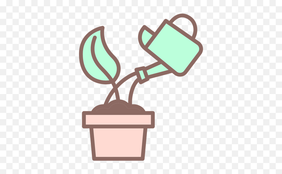 Watering Sprout Icon - Transparent Png U0026 Svg Vector File Maceta Con Planta Vector Png Emoji,Sprout Emoji