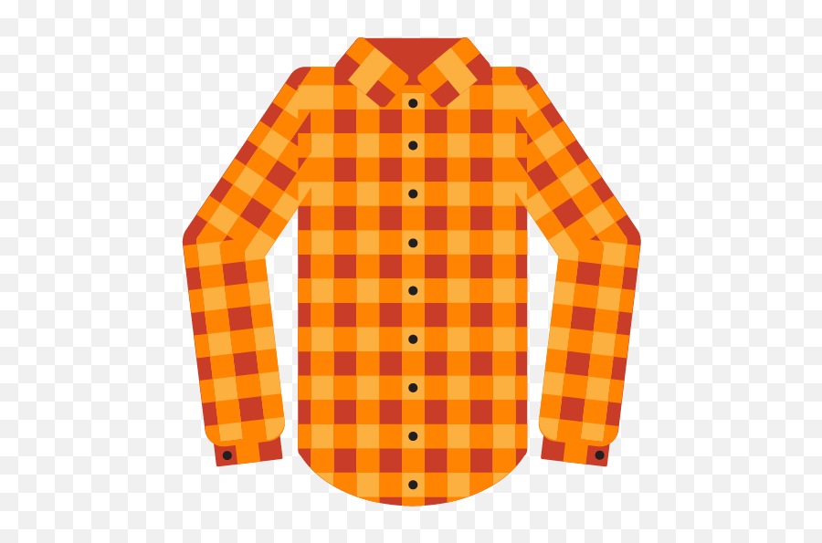 Orange Emojis - Red And Yellow Checkered Shirt,Orange Emojis