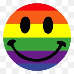 Rainbow Smiley Face Sticker - Brixton Emoji,P Emoticon