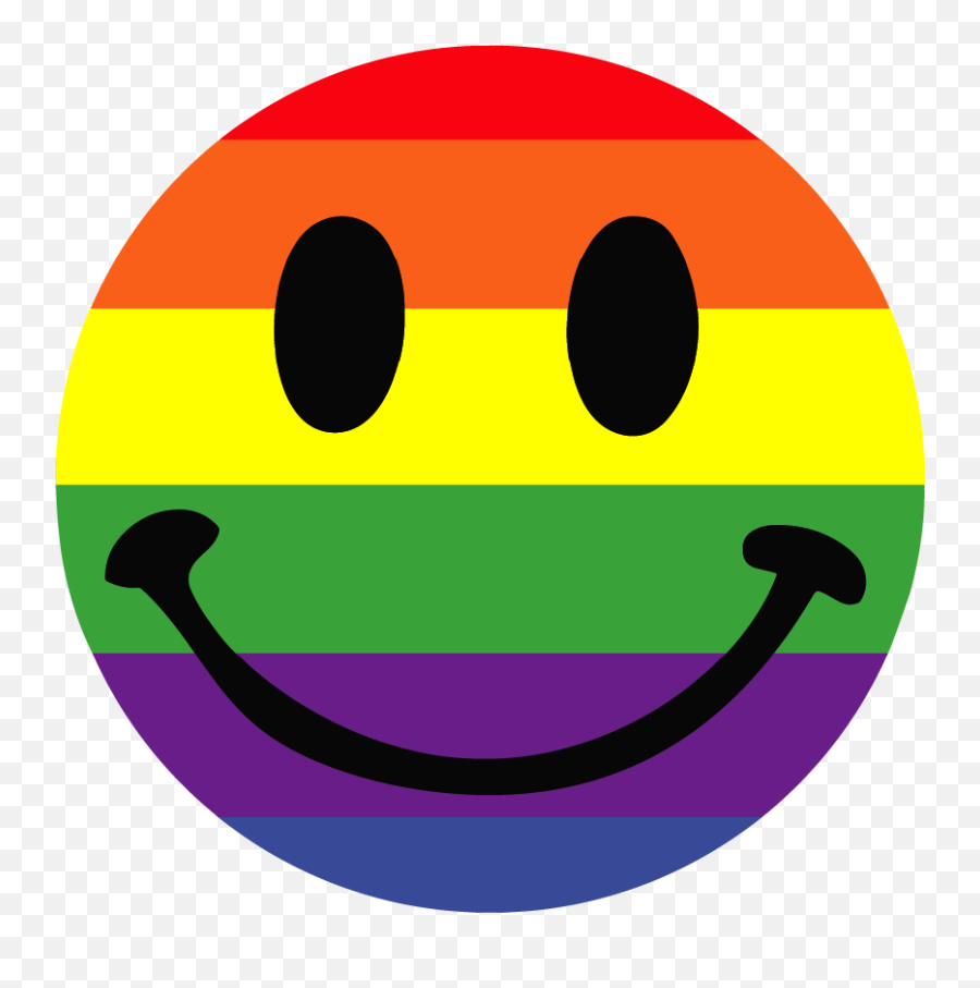 Rainbow Smiley Face Sticker - Brixton Emoji,P Emoticon
