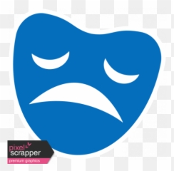 Art School Sticker Sad Face graphic by Marisa Lerin Pixel - Happy Emoji