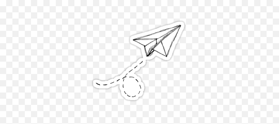 Paper Airplane 9 Sticker - Horizontal Emoji,Emoji Airplane And Paper