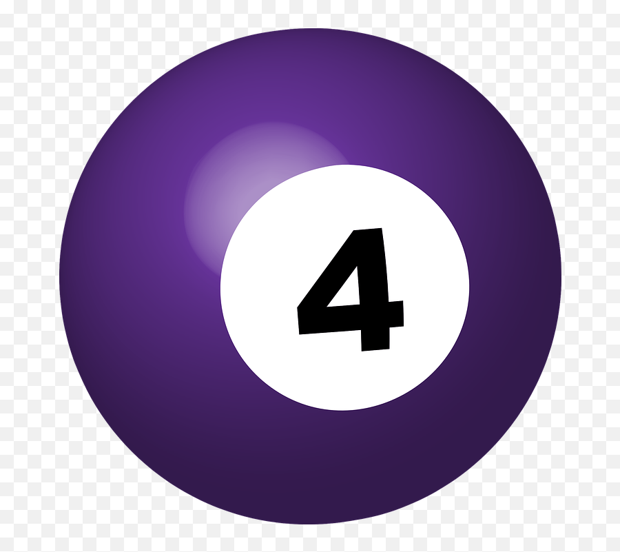 Pool Ball Number 4 Sphere - Circle Emoji,Pi Symbol Emoji