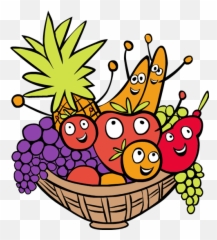 Strawberries clipart smiley Transparent - Clipart Fruit Basket Cartoon Emoji