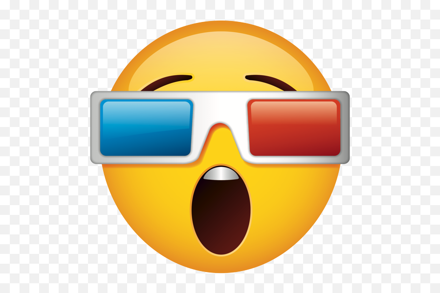 Emoji - Transparent Emoji 3d Glasses,Surprised Emoji Png