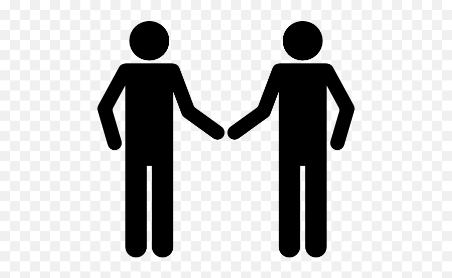 Shaking Hands Icon At Getdrawings - Stick Figures Shaking Hands Png Emoji,Shake Hands Emoji