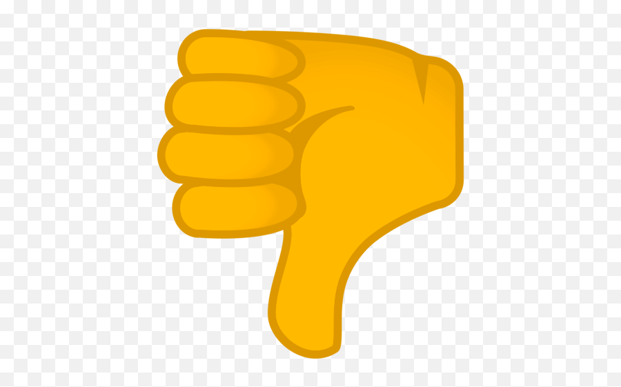 Thumb Product Design Yellow Font - Transparent Background Thumbs Down Emoji,Thumbs Down Emoji
