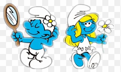 Smurf Puffetta Vanitosa Cartoon Concei - Clip Art Emoji,Conceited Emoji