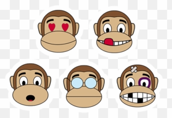 Monkey Emoji 1 - Cartoon,Monkey Emoji