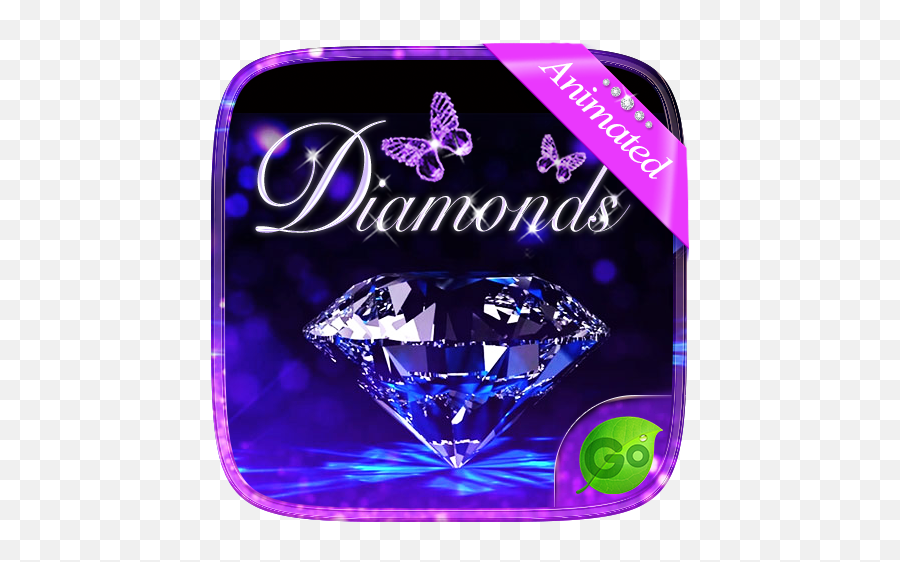 3d Diamonds Go Keyboard Animated Theme - Box Emoji,2 Diamonds Emoji
