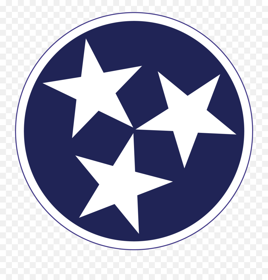 Tennessee Drawing Tri Star Transparent - Tennessee Logo Tri Star Emoji,Tennessee Flag Emoji