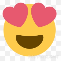 Heart Eyes Emoji - Twemoji Heart Eyes,Eyes Emoticon