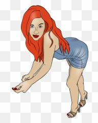 Pin - Cewe Sexy Cartoon Png Emoji