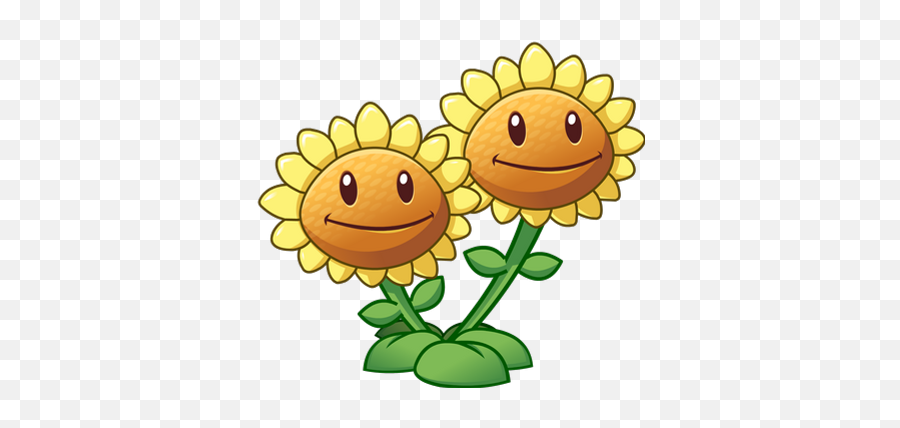 Plants Vs Zombies 2 Twin Sunflower - Sunflower Plants Vs Zombies Emoji,Hummingbird Emoticon