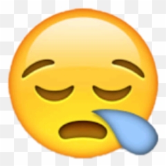 Emoji Lágrima - Sleeping