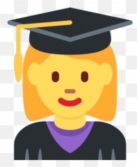 Twemoji2 1f469 - Emoji Chapéu De Formatura