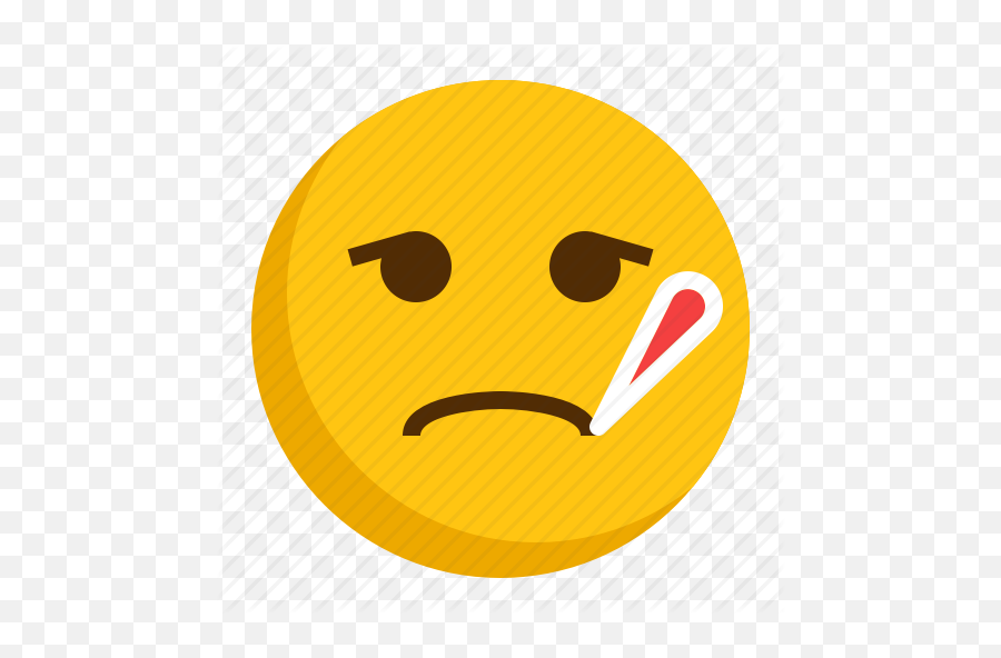 Emoji Flat - Sick Emoji Icon,Emoji Sick - free transparent emoji ...