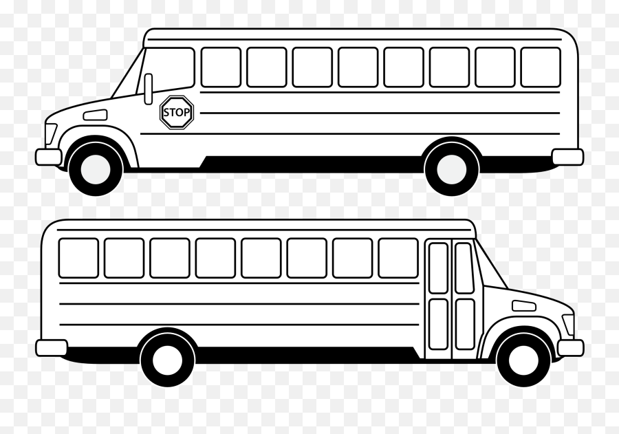 Bus Clipart Black And White Clipartion - Buses Clipart Black And White Emoji,Bus Emoji