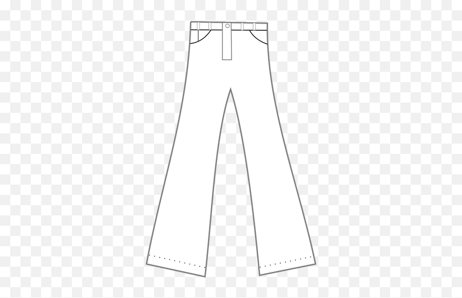 Bootleg Pants Vector Image - Pants Clip Art Emoji,Emoji Shirt And Pants