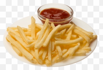 Steak Fries Ketchup Png - French Plate Hd Emoji