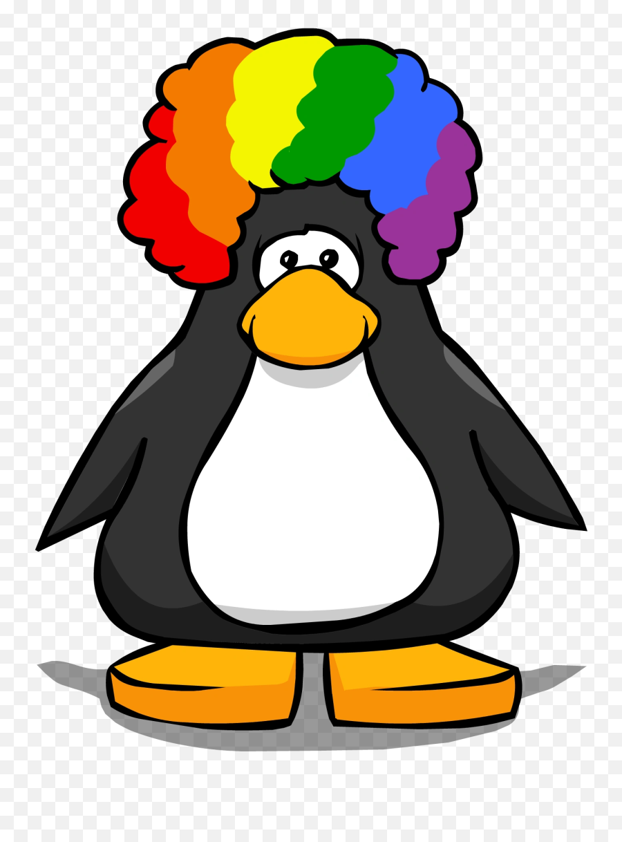 Clown Hair Club Penguin Wiki Fandom - Club Penguin Tour Guide Hat Emoji,Clown Emoji Meme