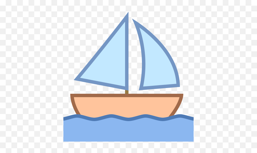 Sail Boat Icon - Free Download Png And Vector Transparent Background Clipart Sail Emoji,Sailing Emoji