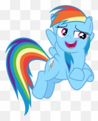 Rainbow Dash Fan Club - Cartoon Emoji,Smirky Emoji
