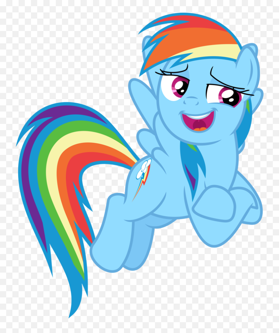 Rainbow Dash Fan Club - Cartoon Emoji,Smirky Emoji