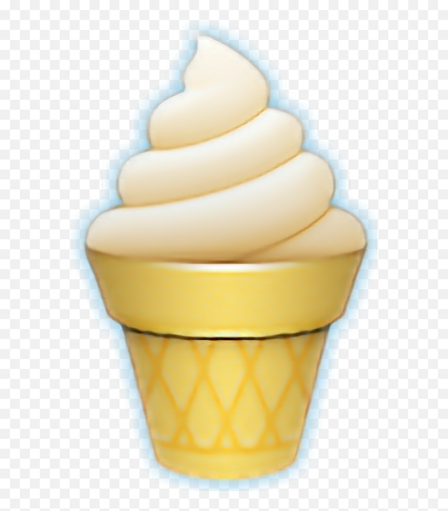 Ice Emojisticker Emoji Naklejka Cream Sticker By Vanish - Ice Cream Cone,Yogurt Cup Emoji