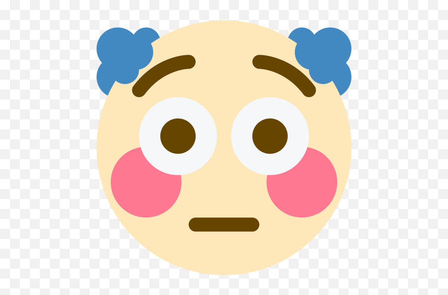 Discord U0026 Slack Emoji - Discord Clown Flushed Emoji,Chill Emoticon