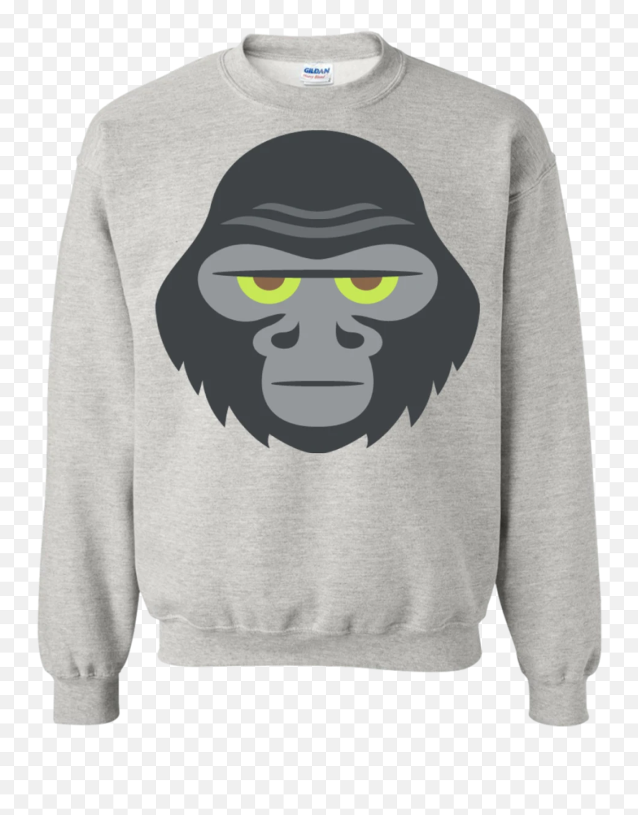 Gorilla Face Emoji Sweatshirt - Faith Can Move Mountains Sweatshirt,Emoji Sweater