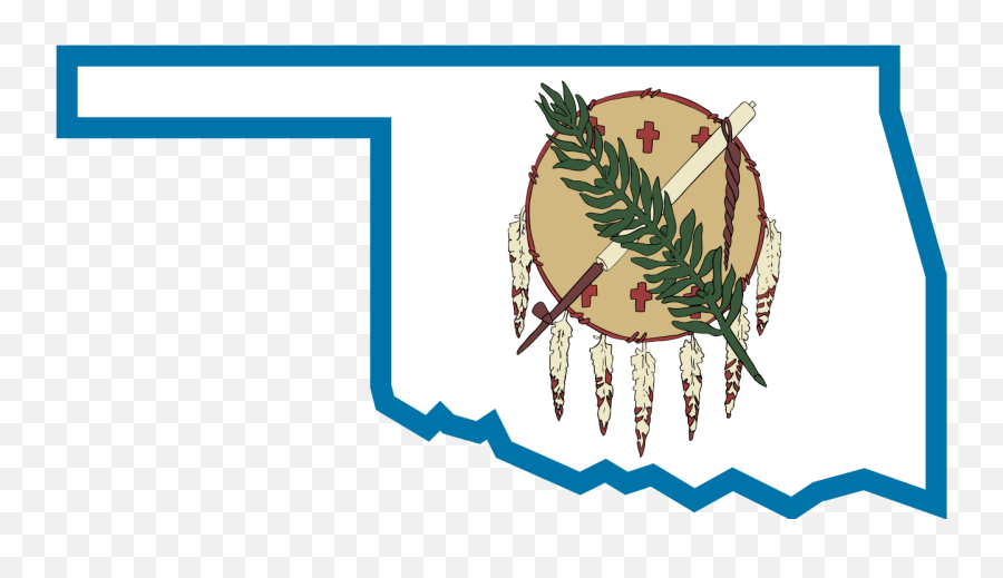 Oklahoma Wp Logo - Oklahoma Flag State Outline Emoji,Cherokee Indian Flag Emoji