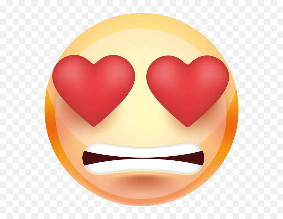 Download Heart Eyes Emoji - Love Emoji Png,Red Eyes Emoji
