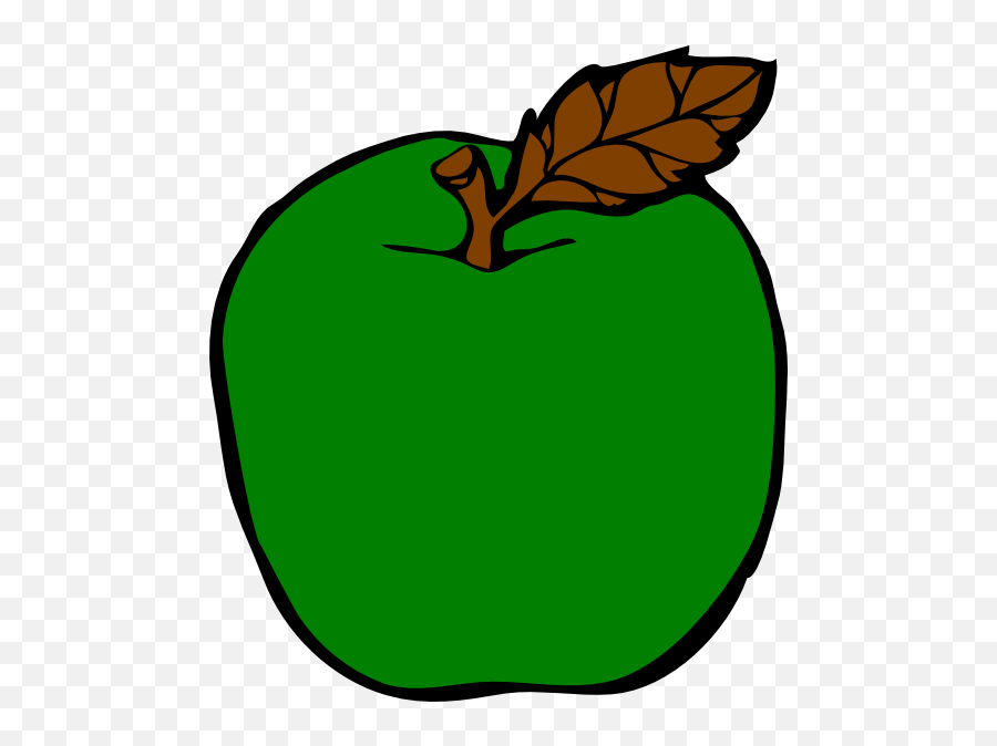 Green Apple Vector Transparent Png - Black And White Clipart Of Apple Emoji,Green Apple Emoji