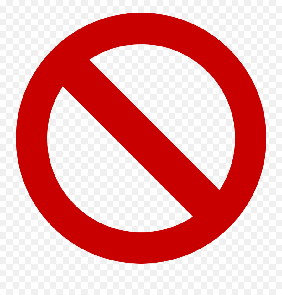 Simple Prohibited - Prohibited Svg Emoji,Bite Me Emoji