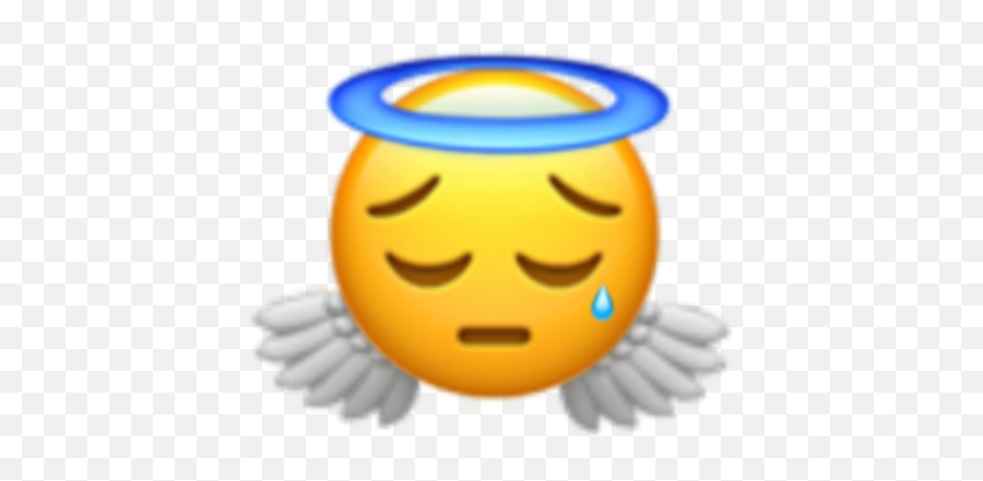 Sad Angel Emoji Crying Freetoedit - Cartoon,Water Polo Emoji