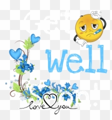 Well Soon Love You Getwellsoon Loveyou - Smiley Emoji