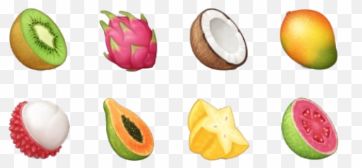 Picture - Transparent Background Food Emojis Transparent,Emoji Fruits