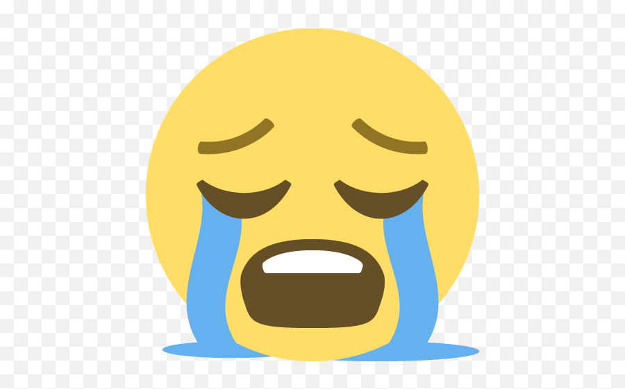 Loudly Crying Face Emoji Emoticon Vector Icon - Crying Face Emoji Meme,Crying Emoji