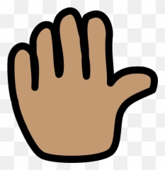 Hand Waving Goodbye Clipart - Animated Hand Clipart Emoji,Waving Goodbye Emoji
