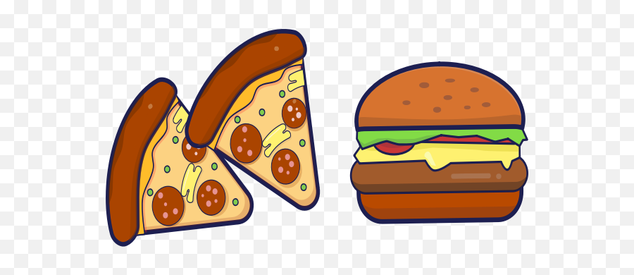 Pizza And Burger - Food Emoji,Sushi Roll Emoji