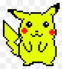 Pikachu - Pixel Art Png Emoji