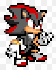 Shadow The Hedgehog - Pixel Art Sonic Emoji