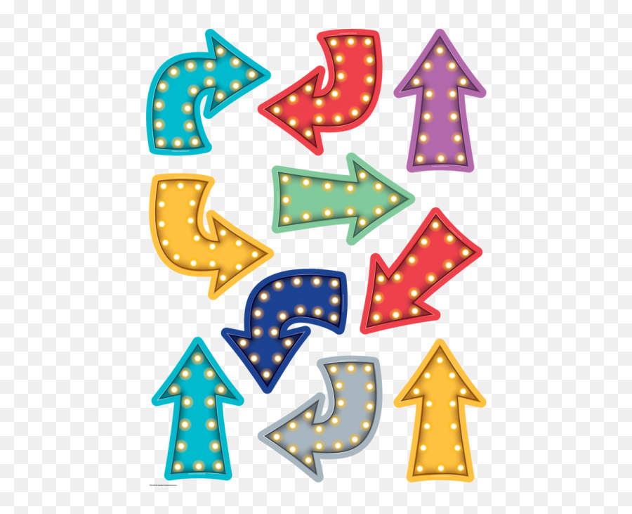 Marquee Arrows Cut Outs - Marquee Arrows Clipart Emoji,Gift Arrows Emoji