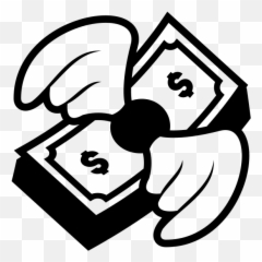 Emojione Bw 1f4b8 - Flying Money Png
